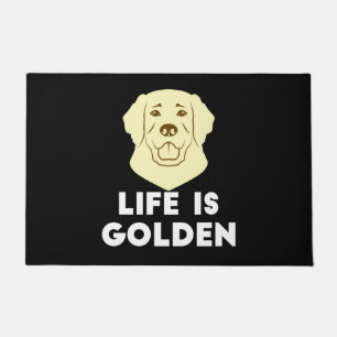 Golden Retriever Dog - Das Leben ist golden Fußmatte