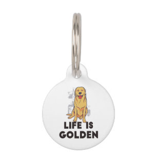 Golden Retriever Dog - Das Leben ist golden Haustiermarke
