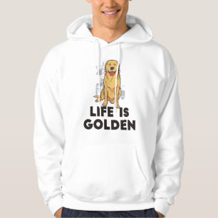 Golden Retriever Dog - Das Leben ist golden Hoodie