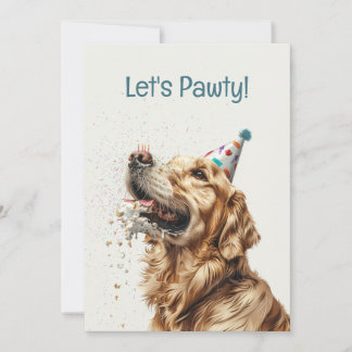 Golden Retriever Dog Einladung