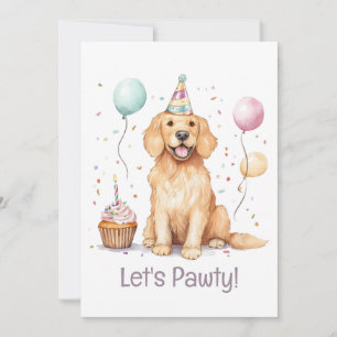 Golden Retriever Dog Einladung