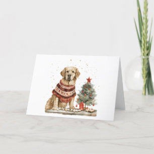 Golden Retriever Dog Feiertagskarte
