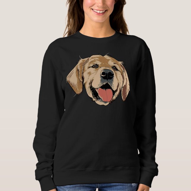 Golden Retriever Dog Graphic Spirit Animal ich Sweatshirt (Vorderseite)