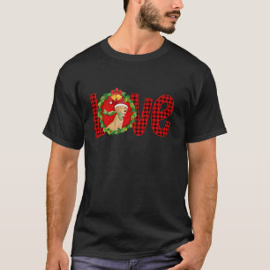 Golden Retriever Dog Liebe Weihnachten Karierter B T-Shirt