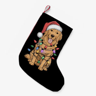Golden Retriever Dog Lover Mama Vater Kleiner Weihnachtsstrumpf