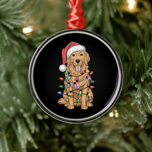 Golden Retriever Dog Lover Mama Vater Ornament Aus Metall (Baum)