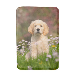 Golden Retriever Dog Niedlich Goldie Puppy - Badematte