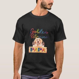 Golden Retriever Dog Papa Niedlicher Welpenschwanz T-Shirt