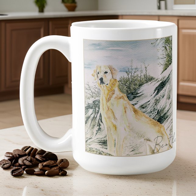 Golden Retriever Dog personalisieren Kaffeetasse (Von Creator hochgeladen)