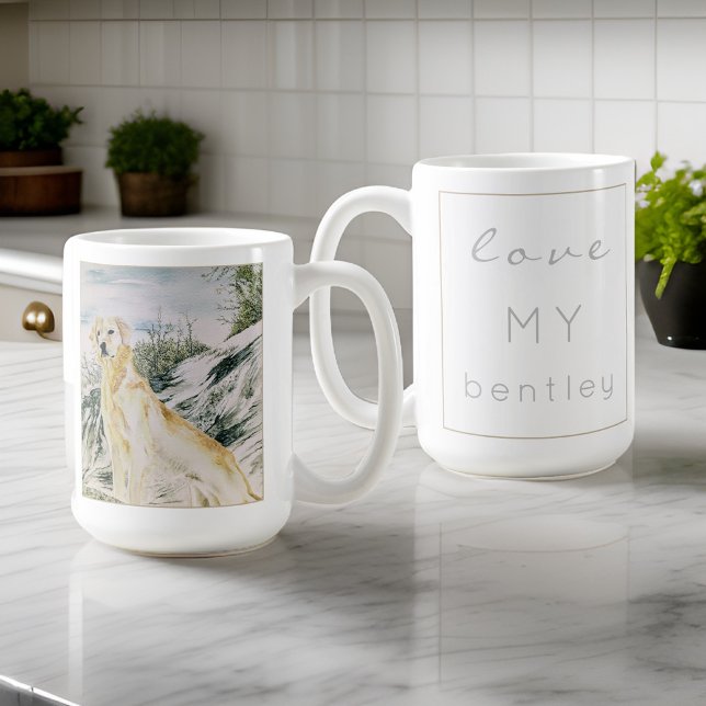 Golden Retriever Dog personalisieren Kaffeetasse (Von Creator hochgeladen)