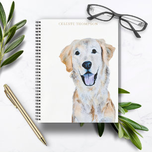 Golden Retriever Dog personalisieren Notizbuch