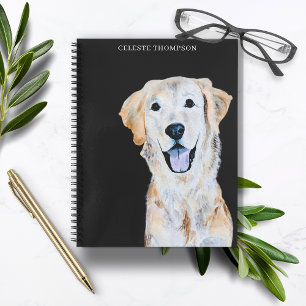Golden Retriever Dog personalisieren Notizbuch