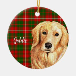 Golden Retriever Dog Personalisiert Keramik Ornament
