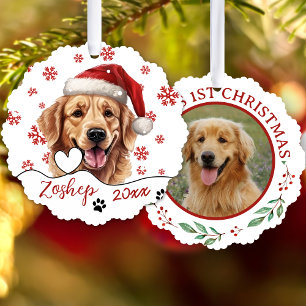 Golden Retriever Dog Personalisiert Ornament Karte