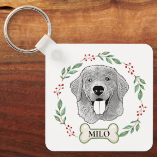 Golden Retriever Dog Personalisiert Schlüsselanhänger