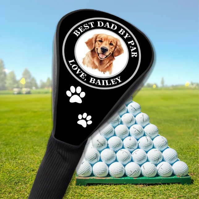 Golden Retriever Dog Personalisiert Zeichnend Golf Headcover (Von Creator hochgeladen)