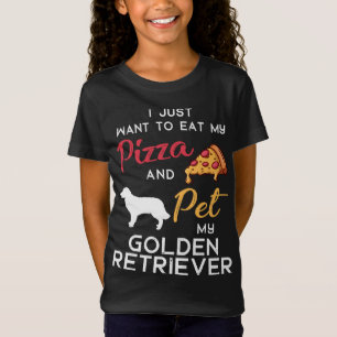 Golden Retriever Dog Pizza Liebhaber Xmas Birthd T-Shirt