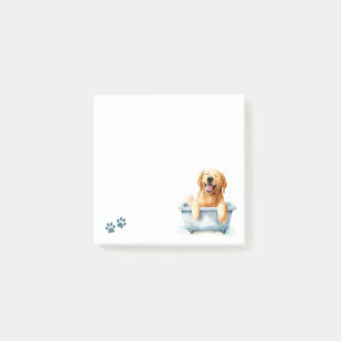 Golden Retriever Dog Post-it Klebezettel