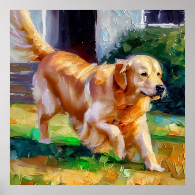 Golden Retriever Dog Poster (Vorne)