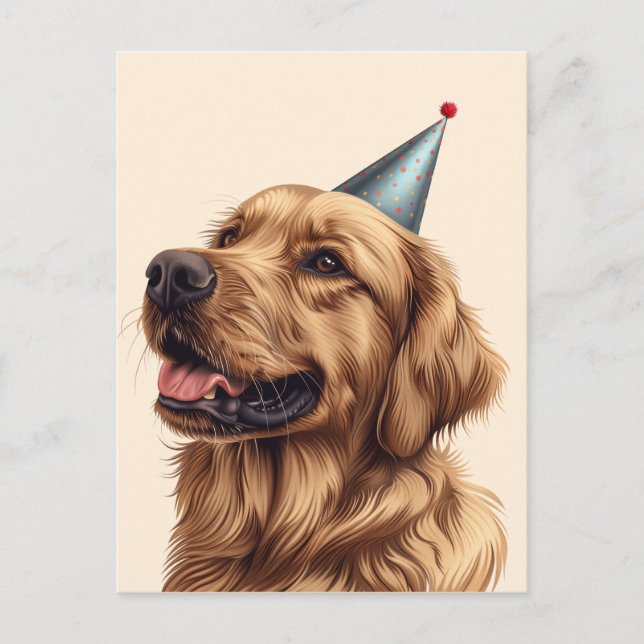 Golden Retriever Dog Postkarte (Vorderseite)