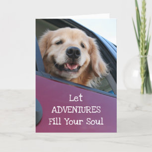 Golden Retriever Dog Safe Travel Adventures Karte