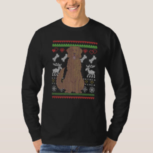 Golden Retriever Dog Santa Claus Ugly Christmas Pa T-Shirt