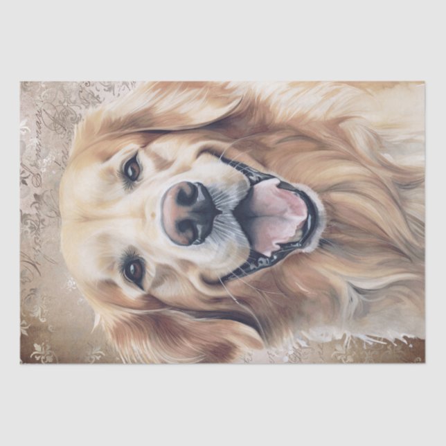 Golden Retriever Dog Seidenpapier (Vorderseite)
