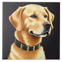 Golden Retriever Dog Tragen eines Lederkronen