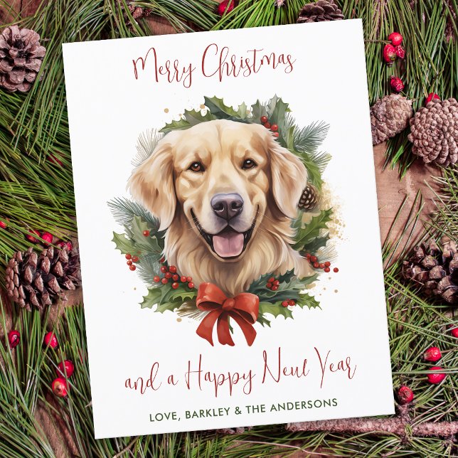 Golden Retriever Dog Trendy Frohe Weihnachten (Von Creator hochgeladen)