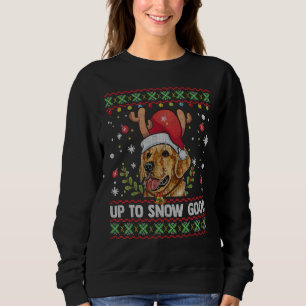 Golden Retriever Dog Ugly Christmas Sweater Sweatshirt