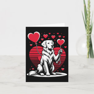 Golden Retriever Dog Valentine's Day Dog Owner Karte