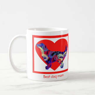 Golden Retriever Dog Valentine's Day Red Heart Kaffeetasse