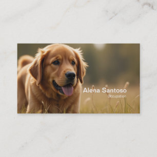 Golden Retriever Dog Visitenkarte