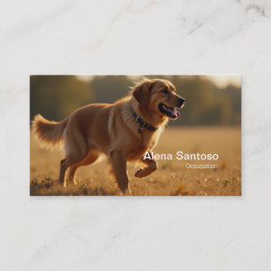 Golden Retriever Dog Visitenkarte