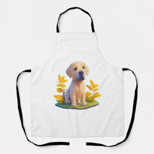 Golden Retriever Doggo Niedlich Digital Chibi Schürze