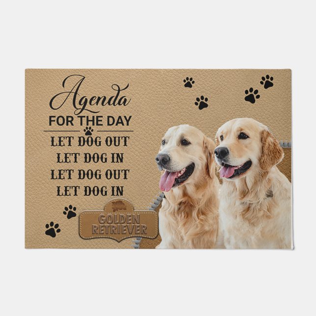 Golden Retriever Doormat, Golden Retriever Lover Fußmatte (Vorderseite)