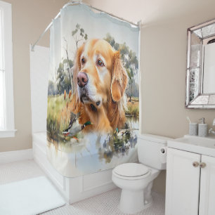 Golden Retriever Duschvorhang