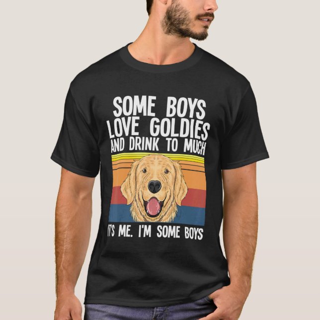 Golden Retriever Einige Jungs Liebe Golden Retriev T-Shirt (Vorderseite)