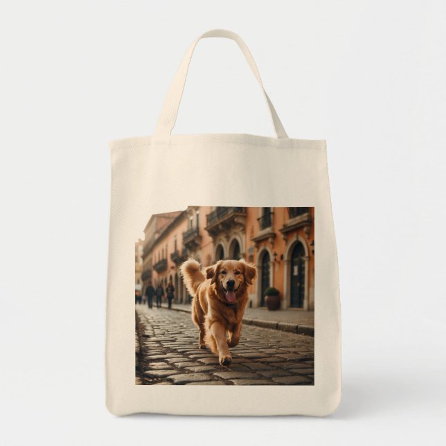 Golden Retriever Elegante Festival - Martha Argeri Tragetasche (Vorne)
