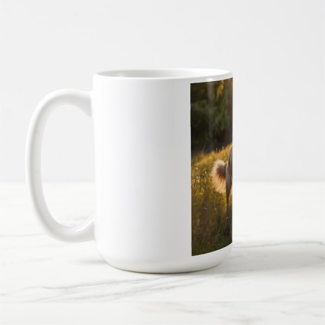 Golden Retriever Elegante Kaffee Tasse (Links)
