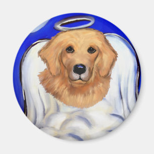 Golden Retriever Engel Magnet
