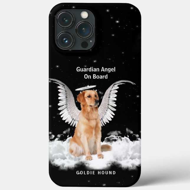 Golden Retriever Engel mit Flügeln und Halo Case-Mate iPhone Hülle (Rückseite)