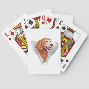 Golden Retriever Engel Spielkarten