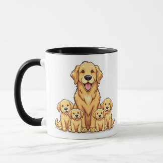 Golden Retriever Family Tasse - Adorable Geschenke