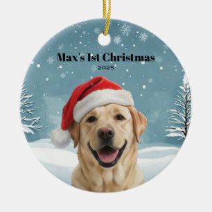 Golden Retriever Feiertag 1 Keramik Ornament