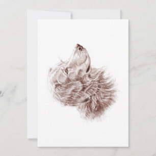 Golden Retriever Flachkarte