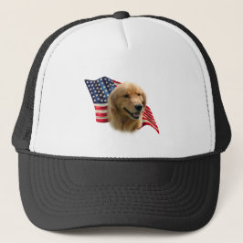 Golden Retriever Flag Truckerkappe