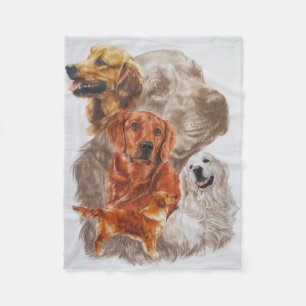 Golden retriever fleecedecke