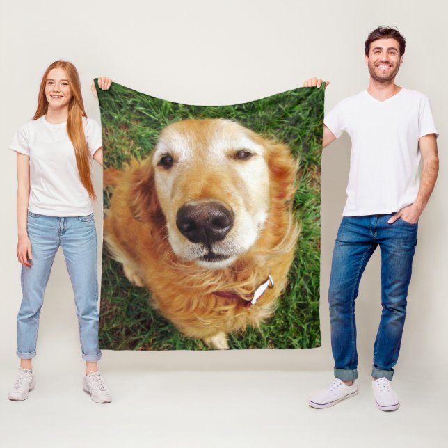 Golden Retriever Fleecedecke (Beispiel)