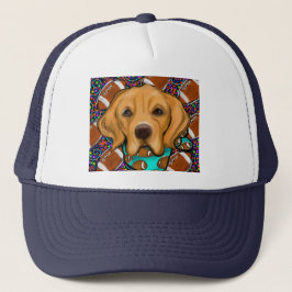 Golden Retriever Football Truckerkappe